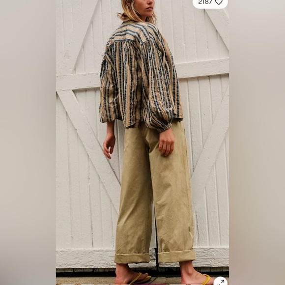 FREE PEOPLE  Marina Low Rise Pants SIZE 4 - Picture 3 of 13